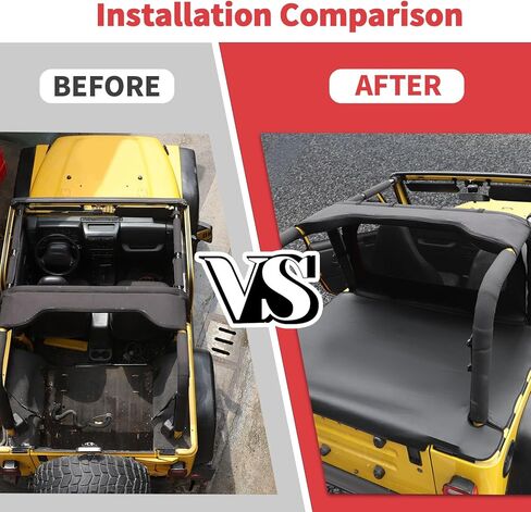 Jimen for TJ Tonneau Cover ، غطاء شحن Trunk متوافق مع Jeep Wrangler TJ 1997-2006 in Kuwait