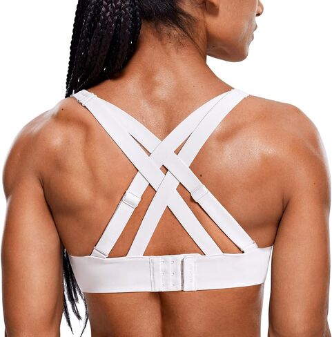 SYROKAN Power On Sports Bra for Women High Support Padded Molded Cup Strappy Racerback Wireless Bras in Saudi Arabia
