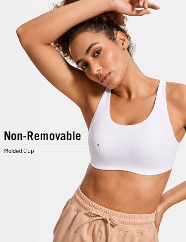 SYROKAN Power On Sports Bra for Women High Support Padded Molded Cup Strappy Racerback Wireless Bras in Saudi Arabia