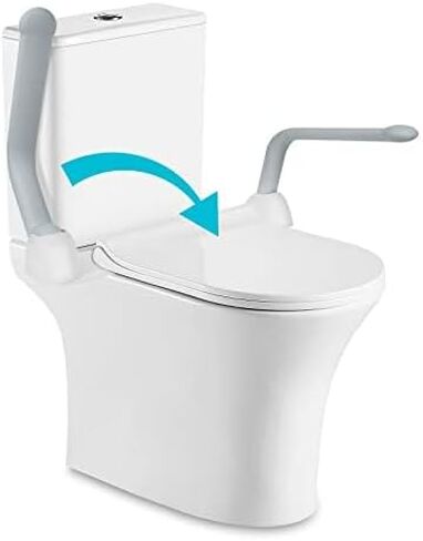 Toilet Safety Rails for Elderly (520 lbs), Handicap Toilet Rails with Foldable Handles, Toilet Assist Rails, Toilet Rails for Seniors, Heavy Duty Toilet Safety Frames Rails for Halloween in Kuwait
