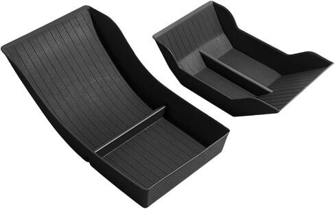 CAR Center Console TPE Lower Storage Box Central Control Recrest Recrest Pady for Tesla Model Y 3 2020 2021 2022 2023 (Gray) in Saudi Arabia