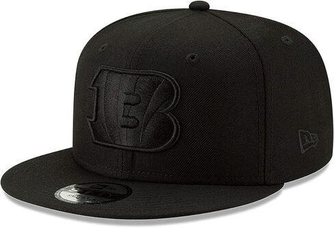 قبعة New Era NFL 9FIFTY باللون الأسود على الأسود قابلة للتعديل مقاس واحد يناسب الجميع (الولايات المتحدة، ألفا، مقاس واحد، لوس أنجلوس رامز) in Saudi Arabia
