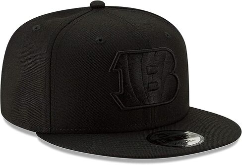 قبعة New Era NFL 9FIFTY باللون الأسود على الأسود قابلة للتعديل مقاس واحد يناسب الجميع (الولايات المتحدة، ألفا، مقاس واحد، لوس أنجلوس رامز) in Saudi Arabia