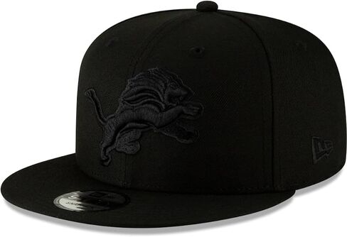قبعة New Era NFL 9FIFTY باللون الأسود على الأسود قابلة للتعديل مقاس واحد يناسب الجميع (الولايات المتحدة، ألفا، مقاس واحد، لوس أنجلوس رامز) in Kuwait