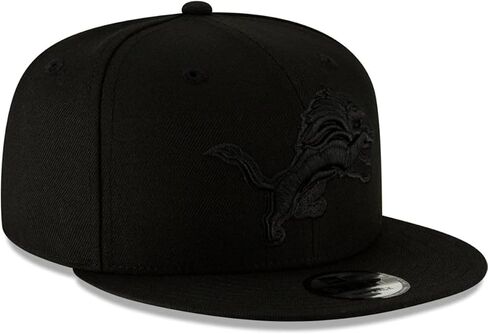 قبعة New Era NFL 9FIFTY باللون الأسود على الأسود قابلة للتعديل مقاس واحد يناسب الجميع (الولايات المتحدة، ألفا، مقاس واحد، لوس أنجلوس رامز) in Kuwait