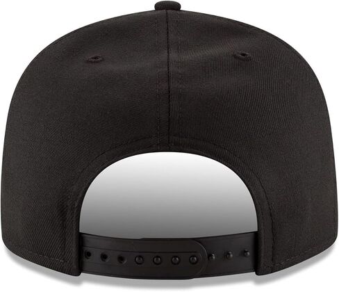 قبعة New Era NFL 9FIFTY باللون الأسود على الأسود قابلة للتعديل مقاس واحد يناسب الجميع (الولايات المتحدة، ألفا، مقاس واحد، لوس أنجلوس رامز) in Kuwait