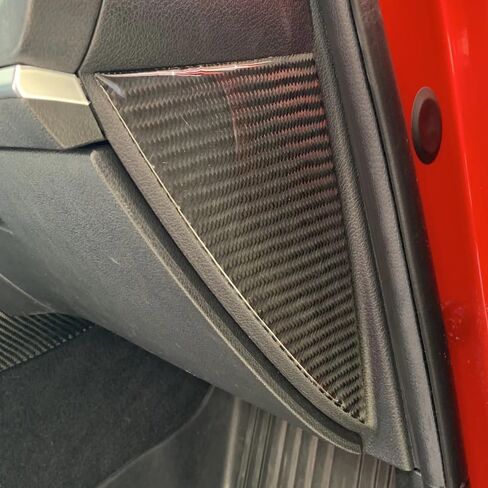 Real Carbon Fiber Door Crash Pad Dashboard Side Panel Trim Sticker for Kia Stinger 2018-2022 Auto Styling Interior Moulding(Carbon Red) in Saudi Arabia