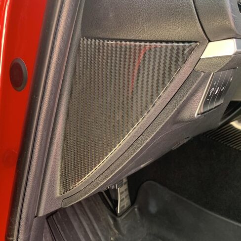 Real Carbon Fiber Door Crash Pad Dashboard Side Panel Trim Sticker for Kia Stinger 2018-2022 Auto Styling Interior Moulding(Carbon Red) in Saudi Arabia