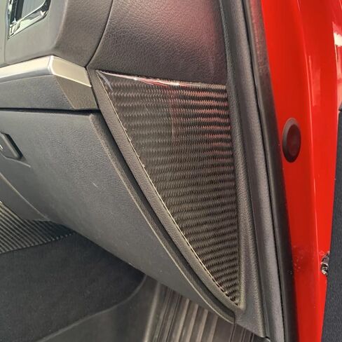 Real Carbon Fiber Door Crash Pad Dashboard Side Panel Trim Sticker for Kia Stinger 2018-2022 Auto Styling Interior Moulding(Carbon Red) in Saudi Arabia