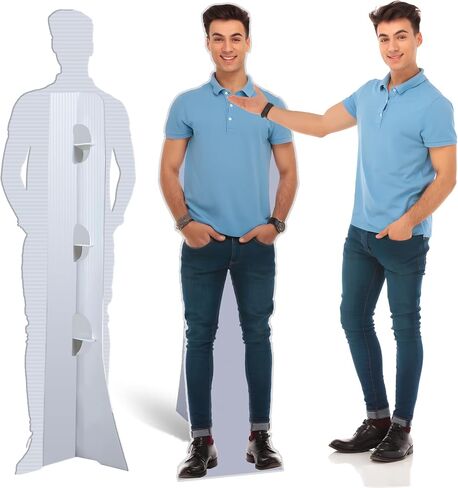 Custom Life Size Cardboard Cutout, Personalized LifeSize Stand up Cutouts, Upload Your Photo, Up to 8 ft, 8 Sizes Optional for Birthday, Party and Events,1 PC in Kuwait