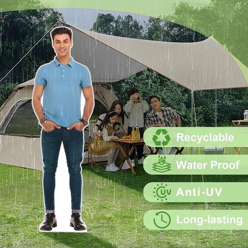 Custom Life Size Cardboard Cutout, Personalized LifeSize Stand up Cutouts, Upload Your Photo, Up to 8 ft, 8 Sizes Optional for Birthday, Party and Events,1 PC in Kuwait