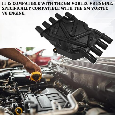 CAP Dustributor CAP ومجموعة الدوار لـ CHEVROLET GMC CADILLAC VORTEC V8 5.0L 5.7L 7.4L CAP موزع السيارات مع المحطات النحاسية تحل محل DR474 DR331 1104079 ، 93441558 ، 1104051 ، 1104058 in Saudi Arabia
