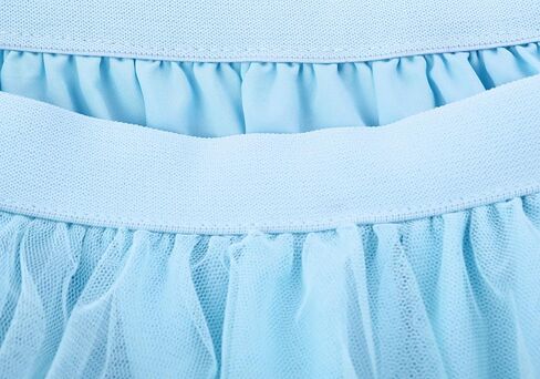 DAZCOS Tulle Skirt for Women High Low Ruffle Elastic Waist Midi Skirt Tutu Fairy Costume in Saudi Arabia