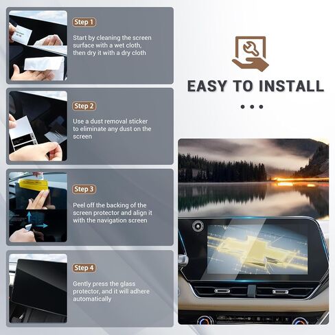YEE PIN 2025 Chevy Equinox Screen Protector for Chevy Equinox 2025 Accessories, 11-inch Driver Information Center Screen Cover for Chevrolet Equinox 2025 LT/RS/Activ Screen Protector Tempered Glass in Saudi Arabia