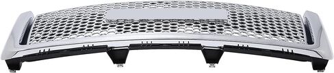 شواية Kuafu الأمامية العلوية والسفلية متوافقة مع 2007-2013 GMC Sierra 1500 Denali Pumper Grille Chrome Slvery in Saudi Arabia