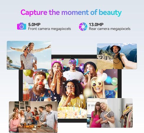 2024 Android 14 Tablet, 10.1 inch 4G Cellular Tablets with Dual Sim Slot, 14GB RAM(8+6 Virtual)+128GB ROM 1TB Expand, Octa-Core, 8+13MP Dual Camera,1280x800 Incell Screen, 5G WIFI, 7000mAh Battery in Saudi Arabia