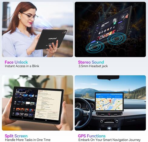 2024 Android 14 Tablet, 10.1 inch 4G Cellular Tablets with Dual Sim Slot, 14GB RAM(8+6 Virtual)+128GB ROM 1TB Expand, Octa-Core, 8+13MP Dual Camera,1280x800 Incell Screen, 5G WIFI, 7000mAh Battery in Saudi Arabia