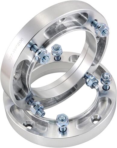 2pcs 1'' 4/156 4x156 ATV Wheel Spacers compatible with Polaris Sportsman XP Ranger RZR 570 600 700 Kawasaki KSF 250 (Silver) in Saudi Arabia
