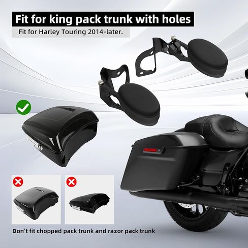 TCMT الخلفية القابلة للتعديل مساند للركاب مناسبة ل Harley Touring Road Glide Electra Glides Ultra Tri Glides 2014-2023 in Kuwait