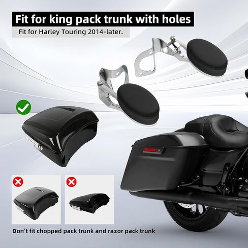 TCMT الخلفية القابلة للتعديل مساند للركاب مناسبة ل Harley Touring Road Glide Electra Glides Ultra Tri Glides 2014-2023 in Saudi Arabia