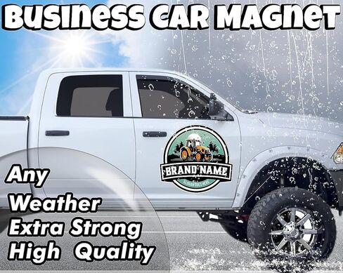 علامة مغناطيس السيارة الشخصية | شعار مخصص لشاحنة سيارة سيارتك | أعلن عن عملك | طبعت بشكل احترافي | نص الصورة in Kuwait