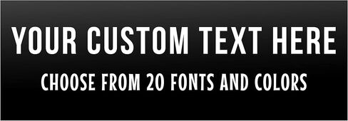 Custom Bumper Sticker Magnet - Personalized Bumper Magnet - Customizable Bumper Magnet - Create Your Own - 10'' x 3'' - Choose Font and Color - Made in USA Multi Color BUMPERMAGNET0000001 in Saudi Arabia