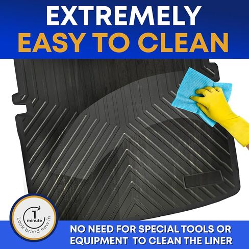 Premium Cargo Liner for Ford Explorer 2011-2019 - 100% Protection - Custom Fit Car Trunk Mat - Easy-to-Wash & All-Season Black Cargo Mat - 3D Shaped Laser Measured Trunk Liners for Ford Explorer in Saudi Arabia