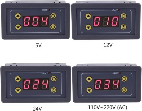 0.01s-999min Delay Relay Module with Display for DC 5V 12V 24V Digital Timer Cycle Delay Control Switch Module AC 110V-220V(12V) in Saudi Arabia