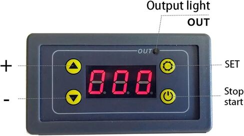 0.01s-999min Delay Relay Module with Display for DC 5V 12V 24V Digital Timer Cycle Delay Control Switch Module AC 110V-220V(12V) in Saudi Arabia