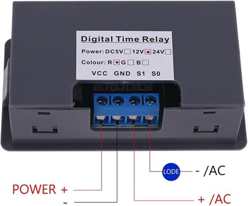0.01s-999min Delay Relay Module with Display for DC 5V 12V 24V Digital Timer Cycle Delay Control Switch Module AC 110V-220V(12V) in Saudi Arabia