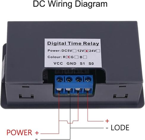 0.01s-999min Delay Relay Module with Display for DC 5V 12V 24V Digital Timer Cycle Delay Control Switch Module AC 110V-220V(12V) in Saudi Arabia
