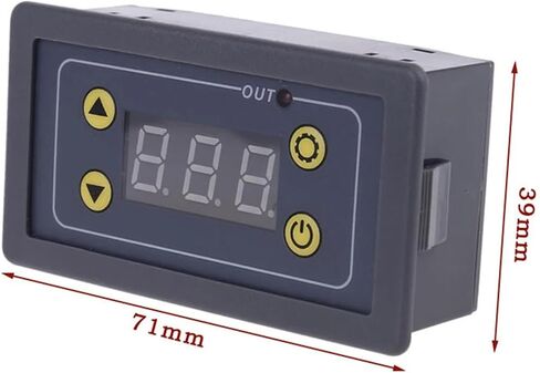 0.01s-999min Delay Relay Module with Display for DC 5V 12V 24V Digital Timer Cycle Delay Control Switch Module AC 110V-220V(12V) in Saudi Arabia