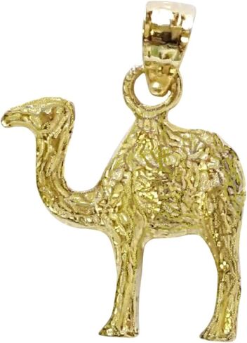 14 كيلو أصفر الذهب الجمل 3D قلادة/سحر ، مصنوعة في الولايات المتحدة الأمريكية in Saudi Arabia