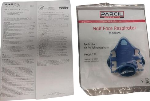 قناع تنفس نصف الوجه الكبير UltraSeal القابل لإعادة الاستخدام - معتمد من NIOSH، حماية OV/P95، خراطيش حربة قياسية in Saudi Arabia