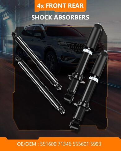 OCPTY Front and Rear Shock Absorber Struts Suspension kit Fits 2003-2011 for Ford for Crown Victoria | 2003-2011 for Lincoln for Town Car | 2003-2011 for Mercury for Grand Marquis with 551600 71346 in Saudi Arabia