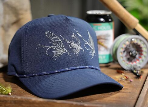 Paramount Outdoors Brown Trout Fin Mesh Back Fly Fishing Trucker Hat for Men in Kuwait