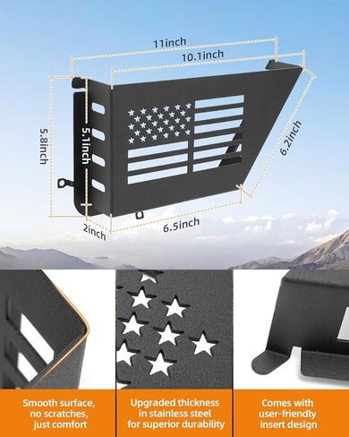 Jeep Wrangler Door Storage Panoyu Metal Front Door Storage Box Fits for Jeep Wrangler JK JKU 2007-2018 2/4 Door ، منظم جيوب الأبواب لجيب ، سيارات الدفع الرباعي على جانب الباب الإضافي in Kuwait