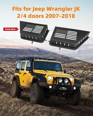 Jeep Wrangler Door Storage Panoyu Metal Front Door Storage Box Fits for Jeep Wrangler JK JKU 2007-2018 2/4 Door ، منظم جيوب الأبواب لجيب ، سيارات الدفع الرباعي على جانب الباب الإضافي in Kuwait