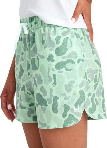 HUK Women's 3.5" Pursuit Volley, Lightweight, Quick-Drying, Stretch Fabric Shorts for Active Outdoor Wear in Saudi Arabia