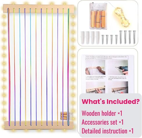 Stuffed Animal Storage Wood Soft Toy Storage for Kids Room，Wall Mount Door Hanging Stuffed Animal Toy Organizer Shelf for Nursery Play Room White with LED Coil -Patent in Saudi Arabia