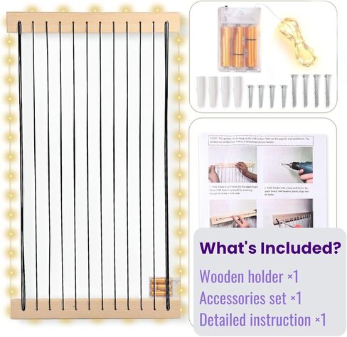 Stuffed Animal Storage Wood Soft Toy Storage for Kids Room，Wall Mount Door Hanging Stuffed Animal Toy Organizer Shelf for Nursery Play Room White with LED Coil -Patent in Kuwait