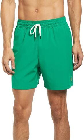 POLO RALPH LAUREN 5.75-Inch Traveler Classic Swim Trunk in Cruise Green - Mens Size Medium - Polo Bathing Suit with Embroidered Pony in Saudi Arabia