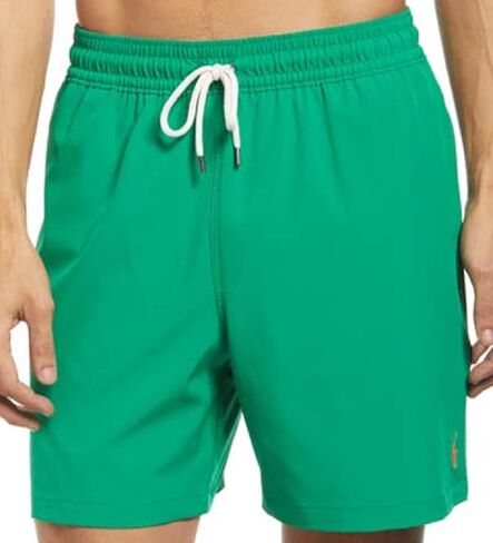 POLO RALPH LAUREN 5.75-Inch Traveler Classic Swim Trunk in Cruise Green - Mens Size Medium - Polo Bathing Suit with Embroidered Pony in Saudi Arabia