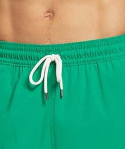 POLO RALPH LAUREN 5.75-Inch Traveler Classic Swim Trunk in Cruise Green - Mens Size Medium - Polo Bathing Suit with Embroidered Pony in Saudi Arabia