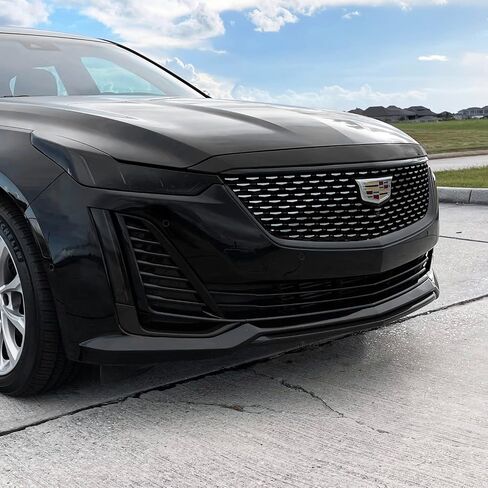 SlickMod Chrome Delete Blackout Vinyl Overlay for 2020-2023 Cadillac CT5 Foglight Trim (Gloss Black, 3. Foglight Trim) in Saudi Arabia