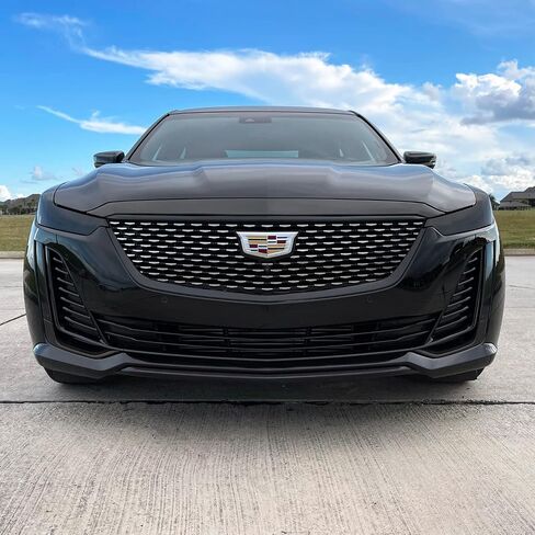 SlickMod Chrome Delete Blackout Vinyl Overlay for 2020-2023 Cadillac CT5 Foglight Trim (Gloss Black, 3. Foglight Trim) in Saudi Arabia