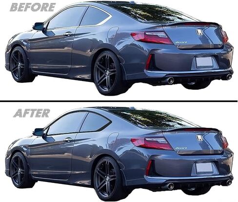 SlickMod Chrome Delete Blackout Vinyl Overlay for 2013-2017 Honda Accord Coupe Window Trim (Gloss Black) in Saudi Arabia