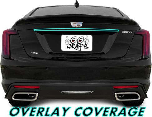 SlickMod Chrome Delete Blackout Vinyl Overlay for 2020-2023 Cadillac CT5 Foglight Trim (Gloss Black, 3. Foglight Trim) in Saudi Arabia