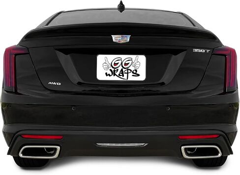 SlickMod Chrome Delete Blackout Vinyl Overlay for 2020-2023 Cadillac CT5 Foglight Trim (Gloss Black, 3. Foglight Trim) in Saudi Arabia