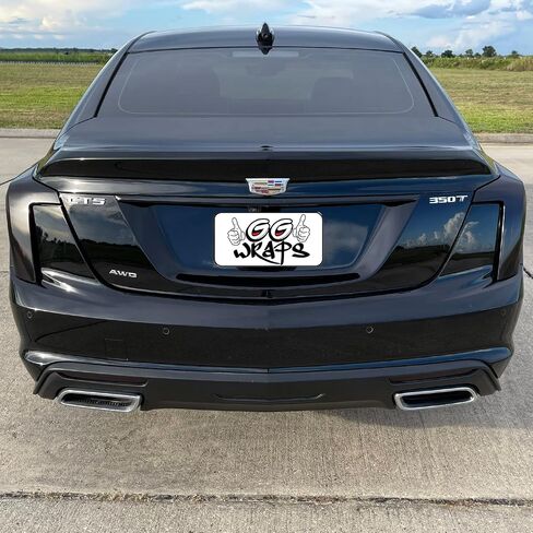 SlickMod Chrome Delete Blackout Vinyl Overlay for 2020-2023 Cadillac CT5 Foglight Trim (Gloss Black, 3. Foglight Trim) in Saudi Arabia